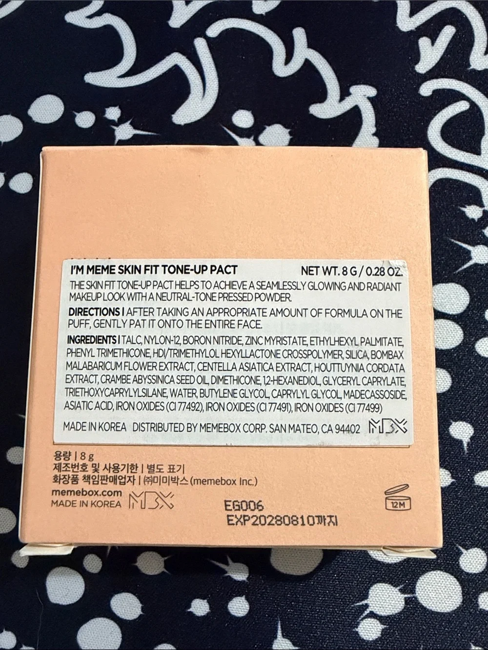 I'm Meme Skin Fit Tone-Up Pact